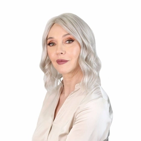 14" Topaz Lace Top Topper Snow Grey