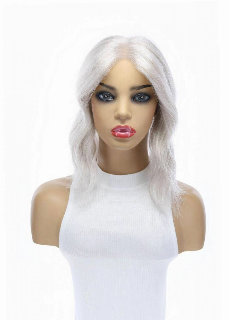 14" Topaz Lace Top Topper Snow Grey