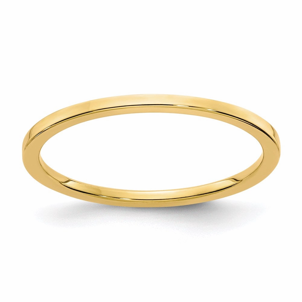 14K Gold 1.2mm Flat Stackable Band | STK16-120Y