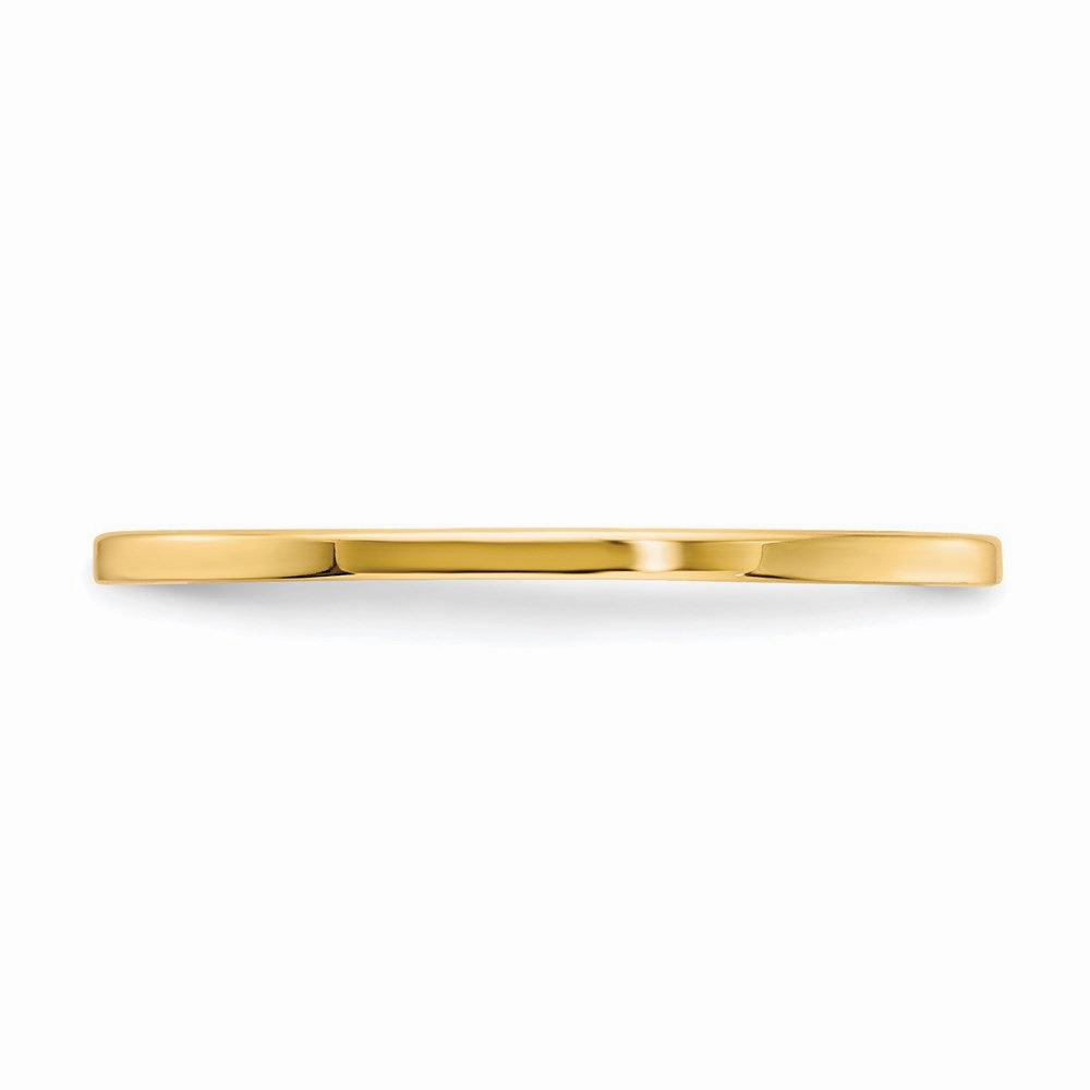 14K Gold 1.2mm Flat Stackable Band | STK16-120Y