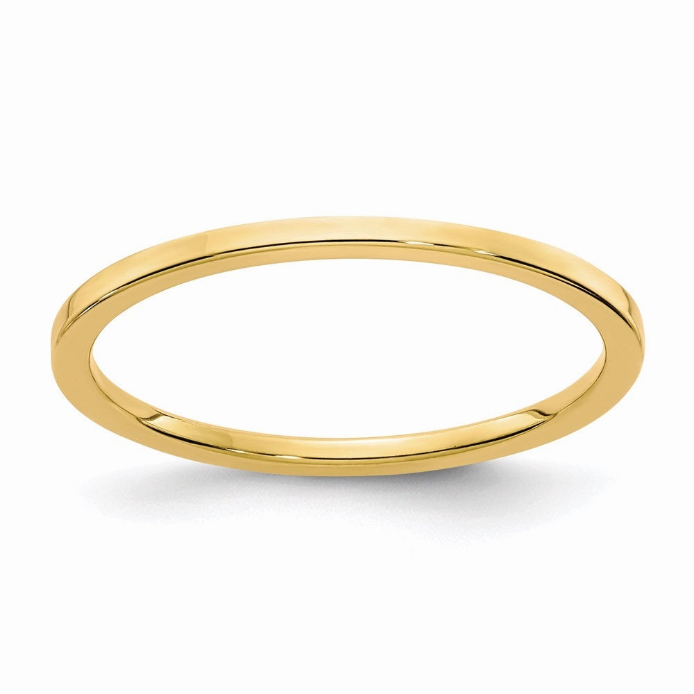 14K Gold 1.2mm Flat Stackable Band | STK16-120Y