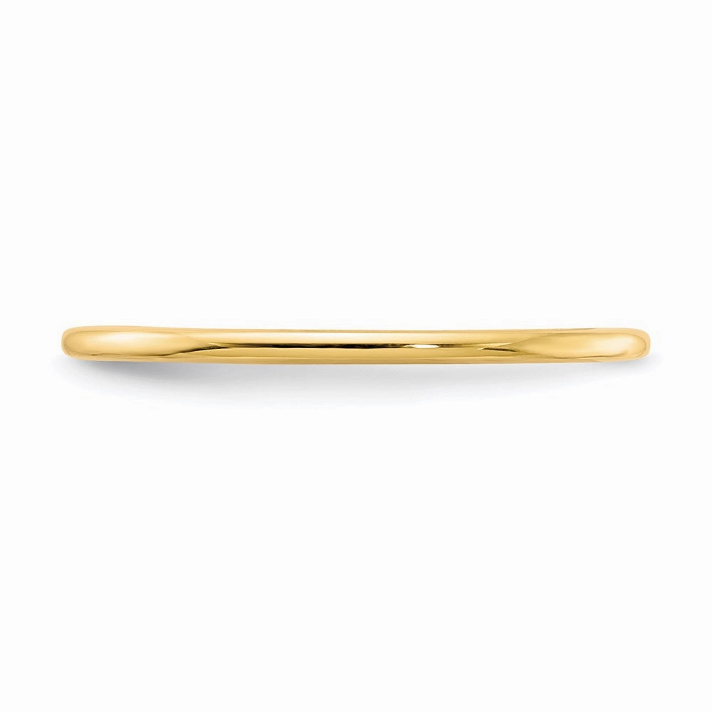 14K Gold 1.2mm Half Round Stackable Band | STK17-120Y