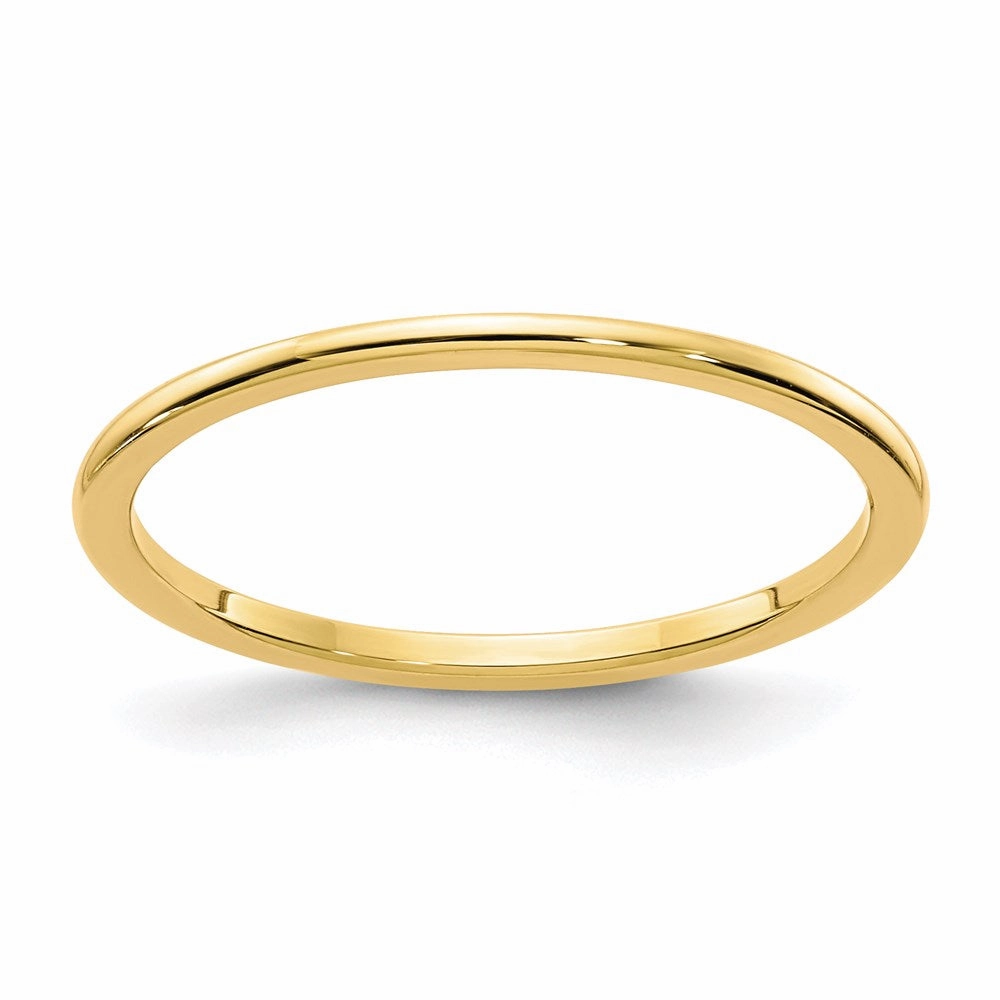 14K Gold 1.2mm Half Round Stackable Band | STK17-120Y