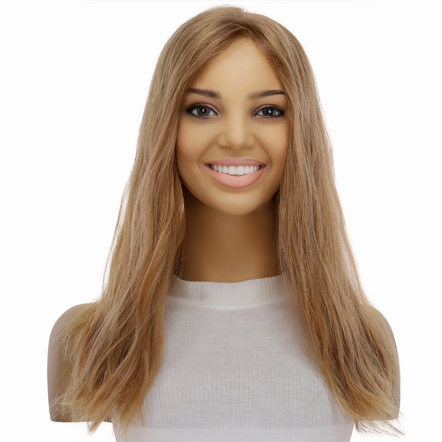 18" Topaz Lace Top Topper #16 Blonde Wavy