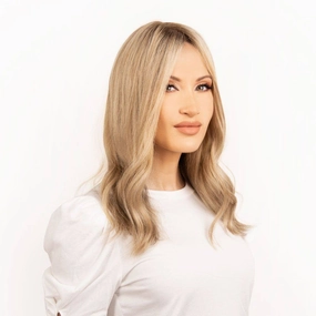 18" Topaz Lace Top Topper Ash Blonde
