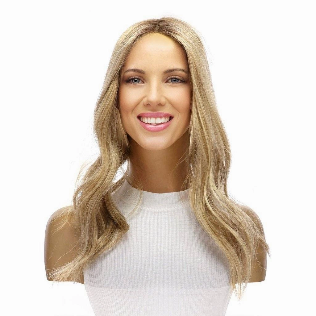18" Topaz Lace Top Topper Ash Blonde
