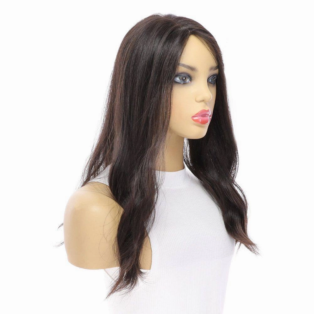 18" Topaz Lace Top Topper Natural Black
