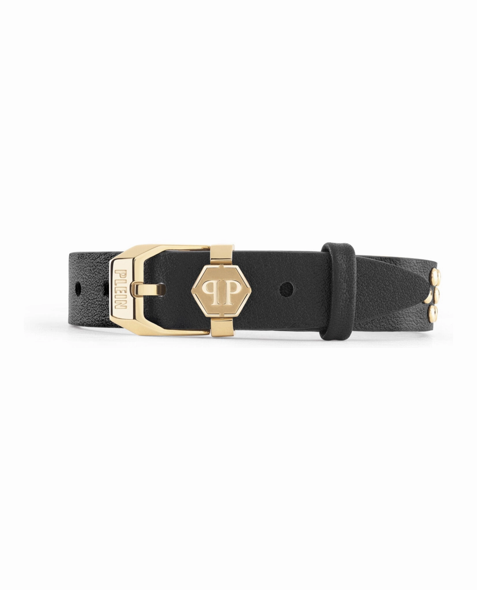 $kull Crown Crystal Calf Leather Bracelet