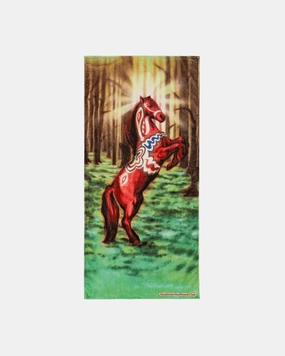 Airbrush Horse Beach Towel Multicolor