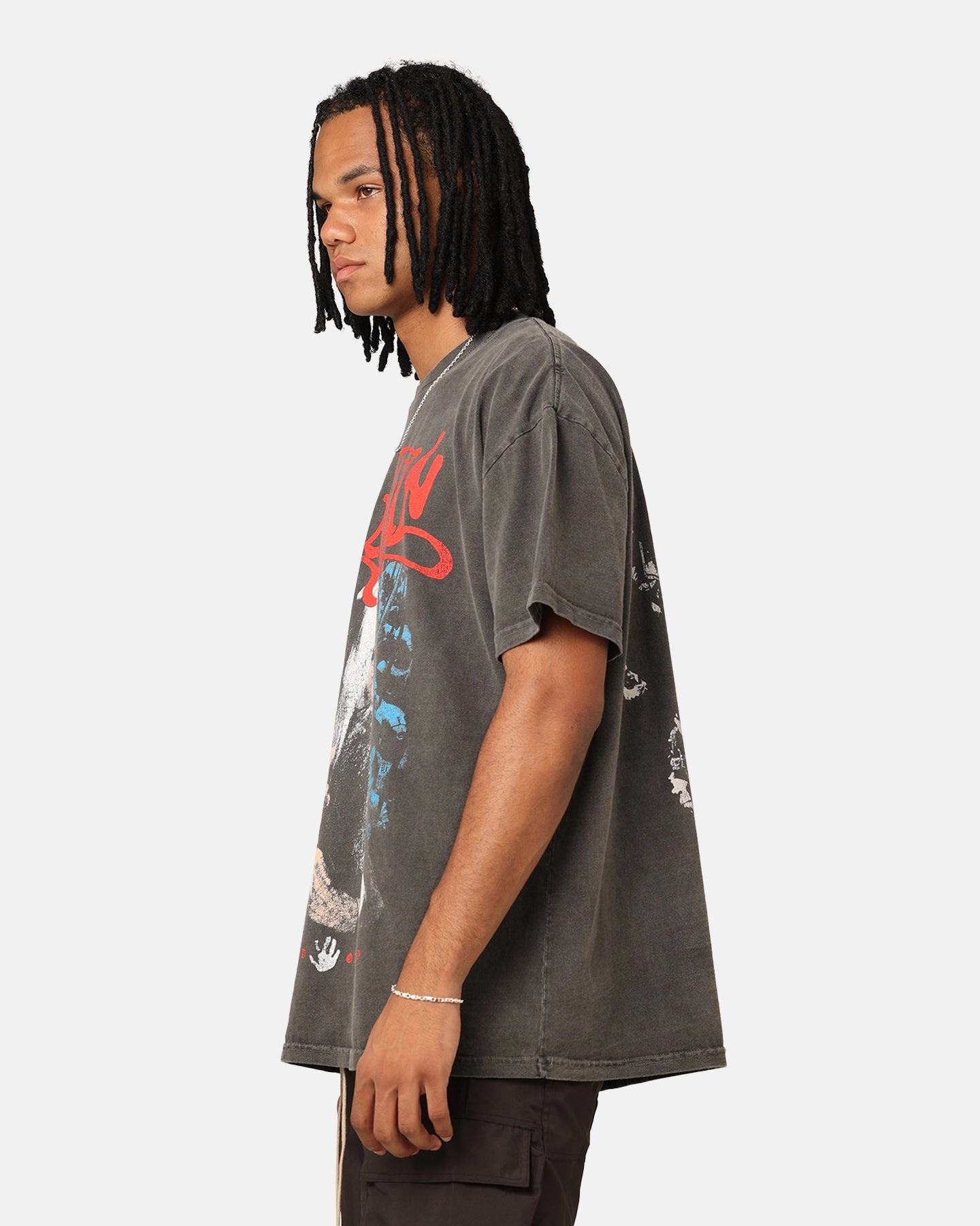American Thrift X Lord Of The Rings Saruman Heavyweight T-Shirt Black Wash
