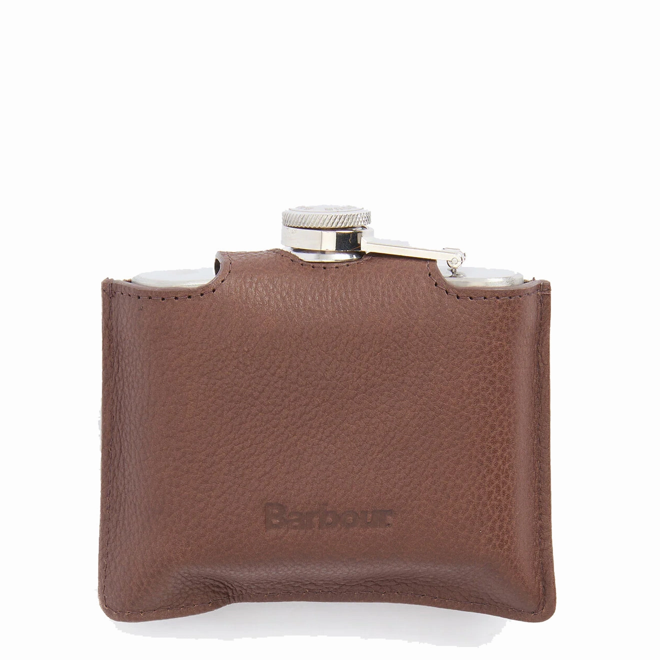 Barbour Quilted Padbury Hip Flask Dark Brown/Olive