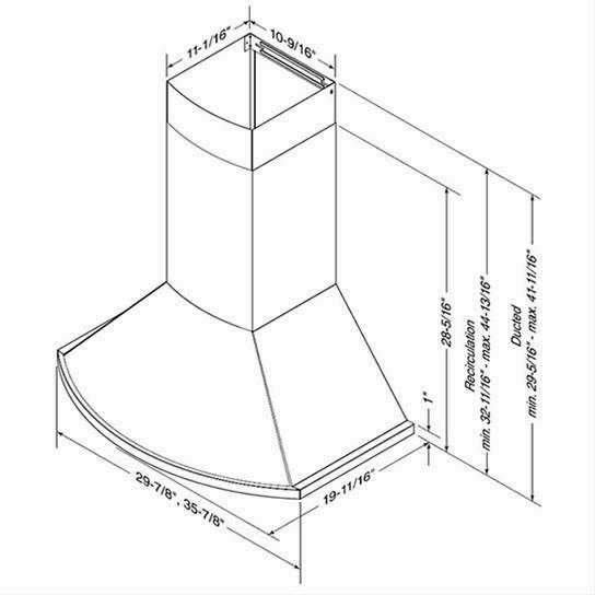 Best Range Hoods WCN1306SS Best® 30-Inch Convertible Wall-Mount Chimney Range Hood, 685 Max Cfm, Stainless Steel