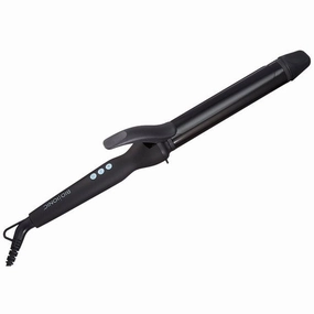 Bio Ionic BILBSCI0916 1.25" Ceramic Long Barrel Spring Hair Curling Iron, Black
