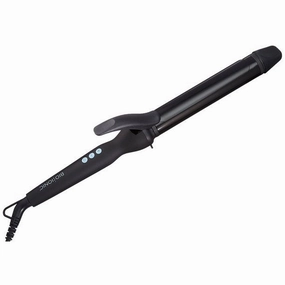 Bio Ionic BILBSCI0916 1.25" Ceramic Long Barrel Spring Hair Curling Iron, Black