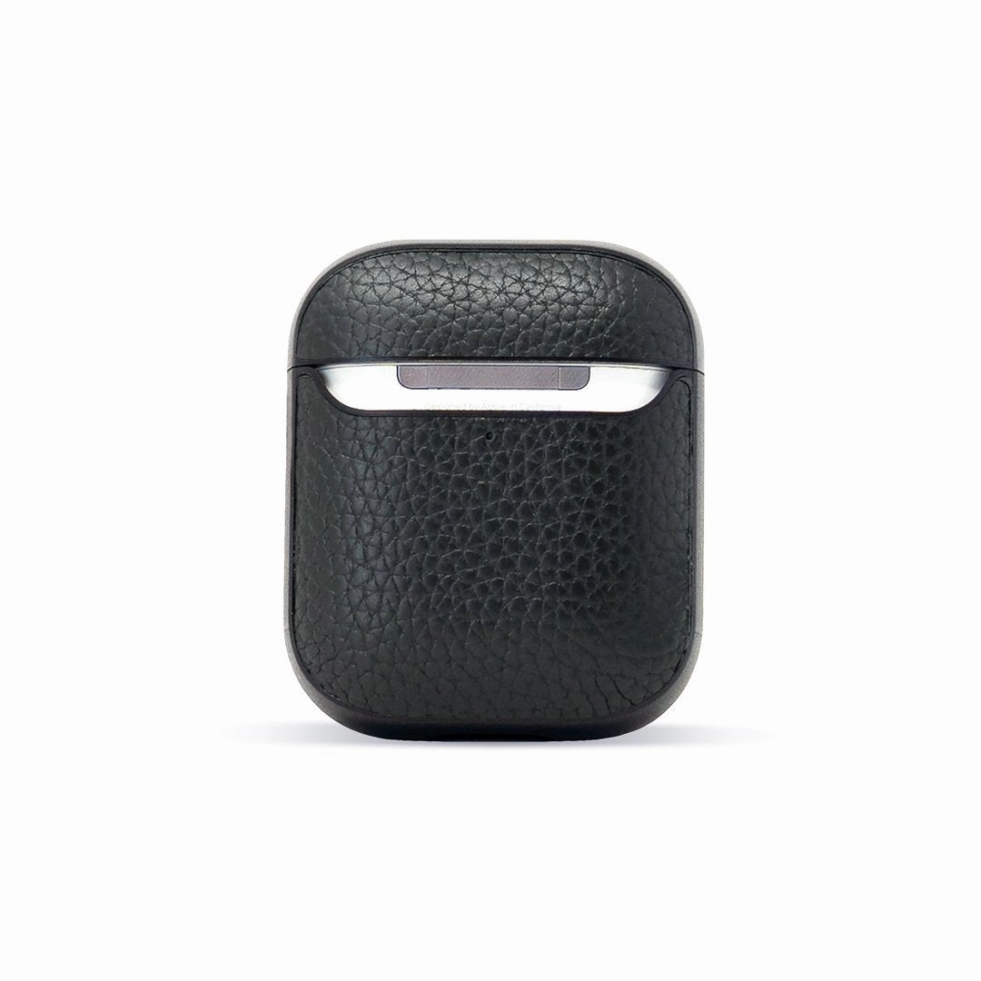 Black Leather AirPods Gen 1 & 2 Case