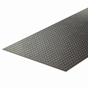 Black Steel Diamond Plate 1/4''