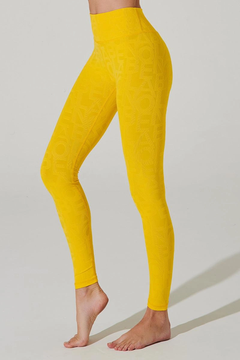 Classic Déese Fleur Legging 3D - Gamboge