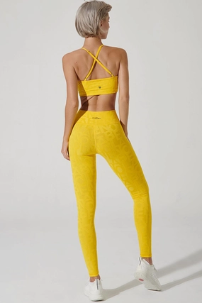 Classic Déese Fleur Legging 3D - Gamboge