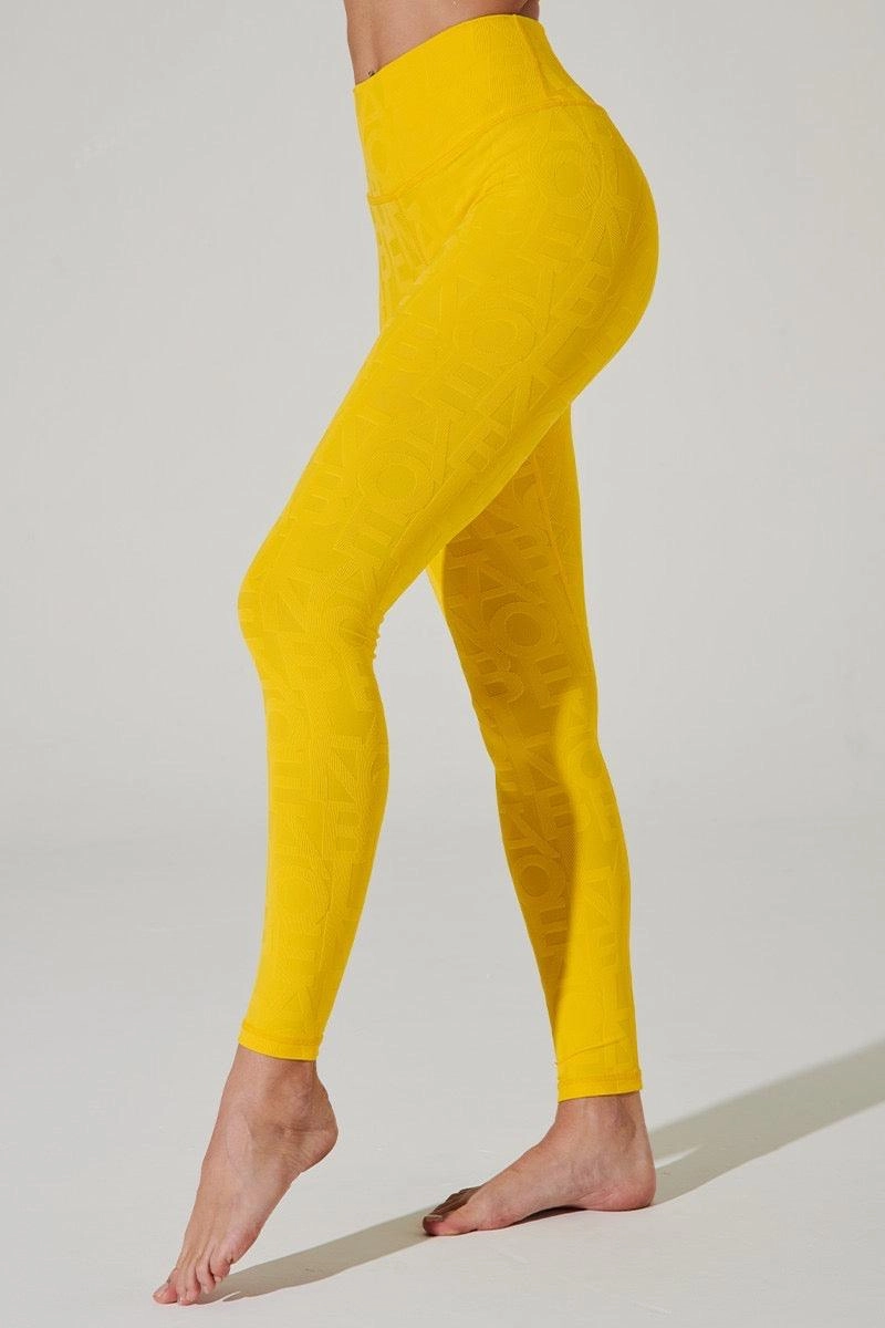 Classic Déese Fleur Legging 3D - Gamboge