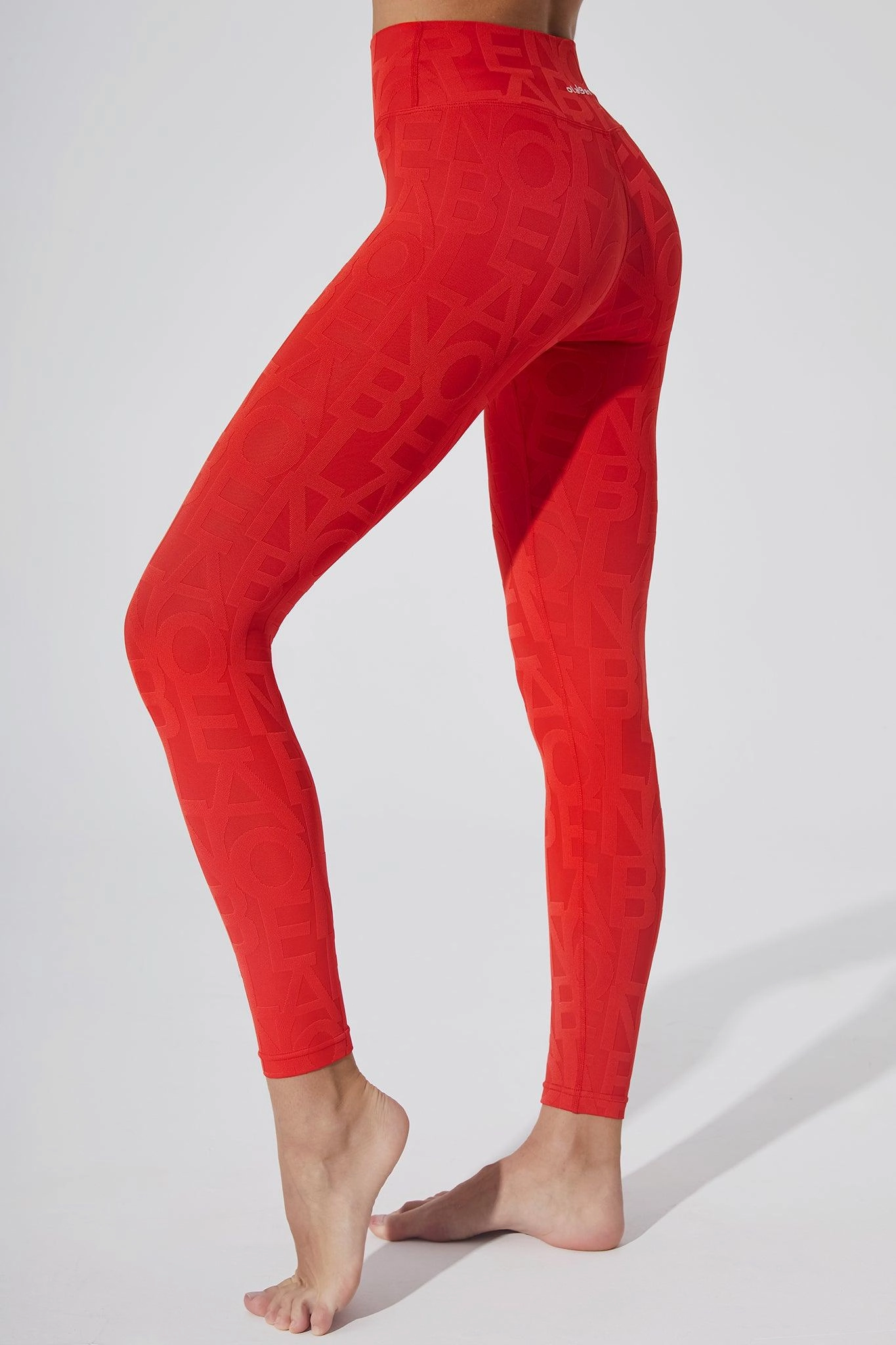 Classic Déese Fleur Legging 3D - Haute Red