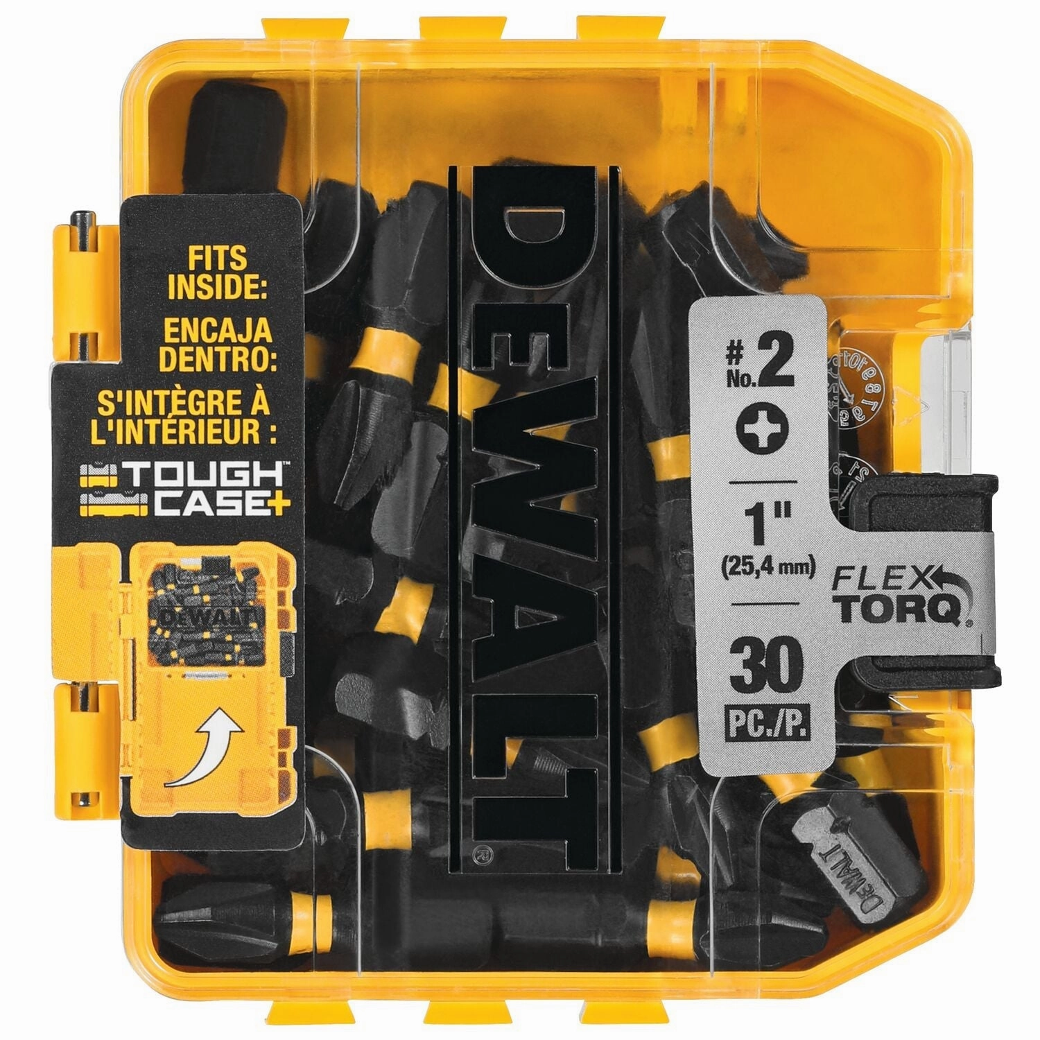 DEWALT DWA1PH2IR30-Flextorq Impact Driver Bit Set, Phillips, 1/4-Inch X 1-Inch, 30-Piece