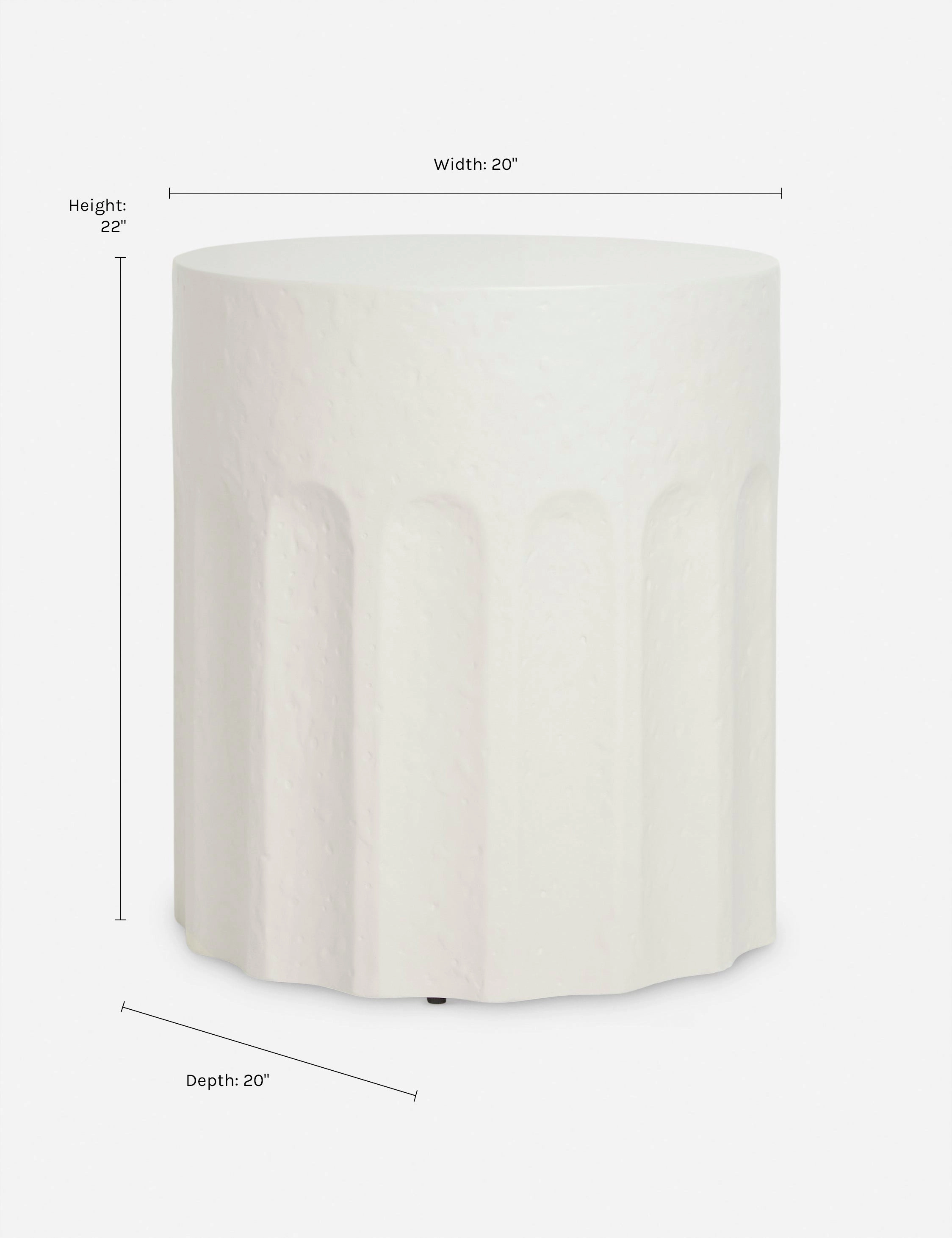 Doric Side Table by Sarah Sherman Samuel