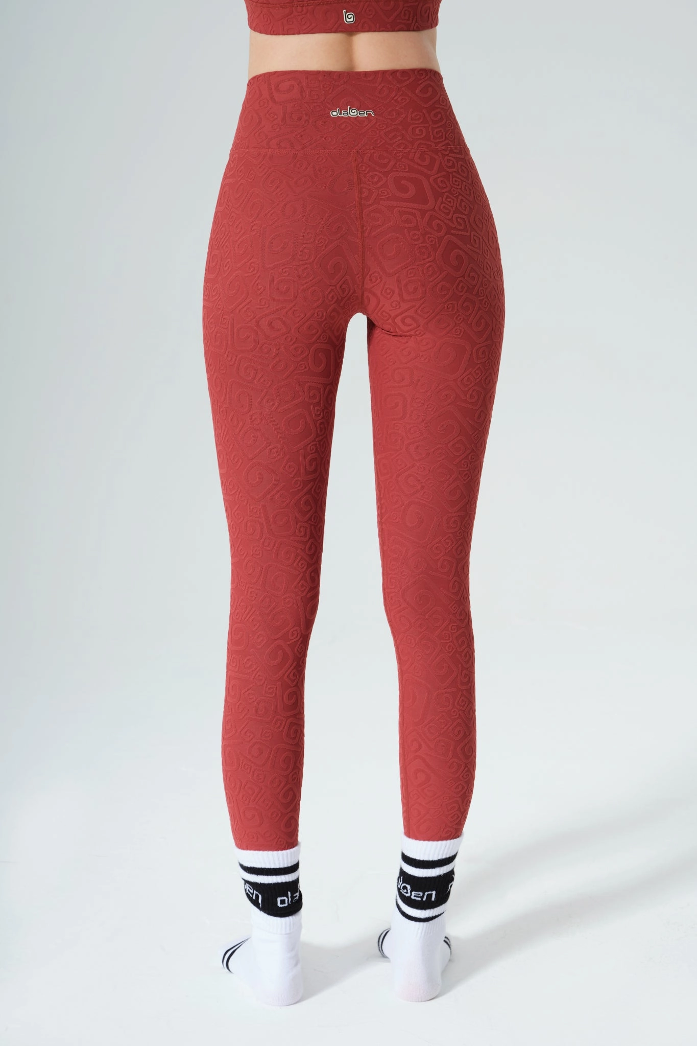 Déese Fleur 3D Leggings - Merlot