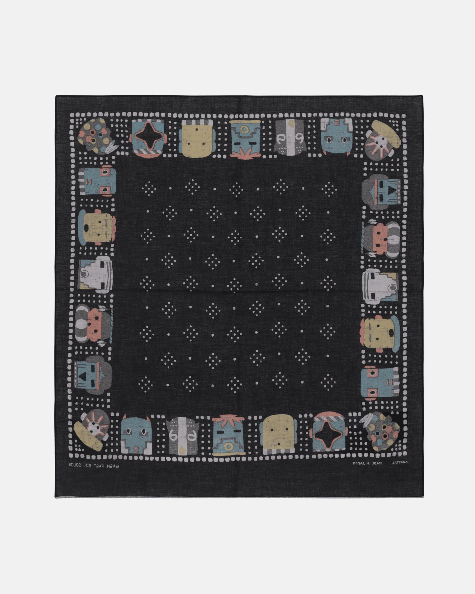 Fastcolor Selvedge Bandana (Kachina) Black