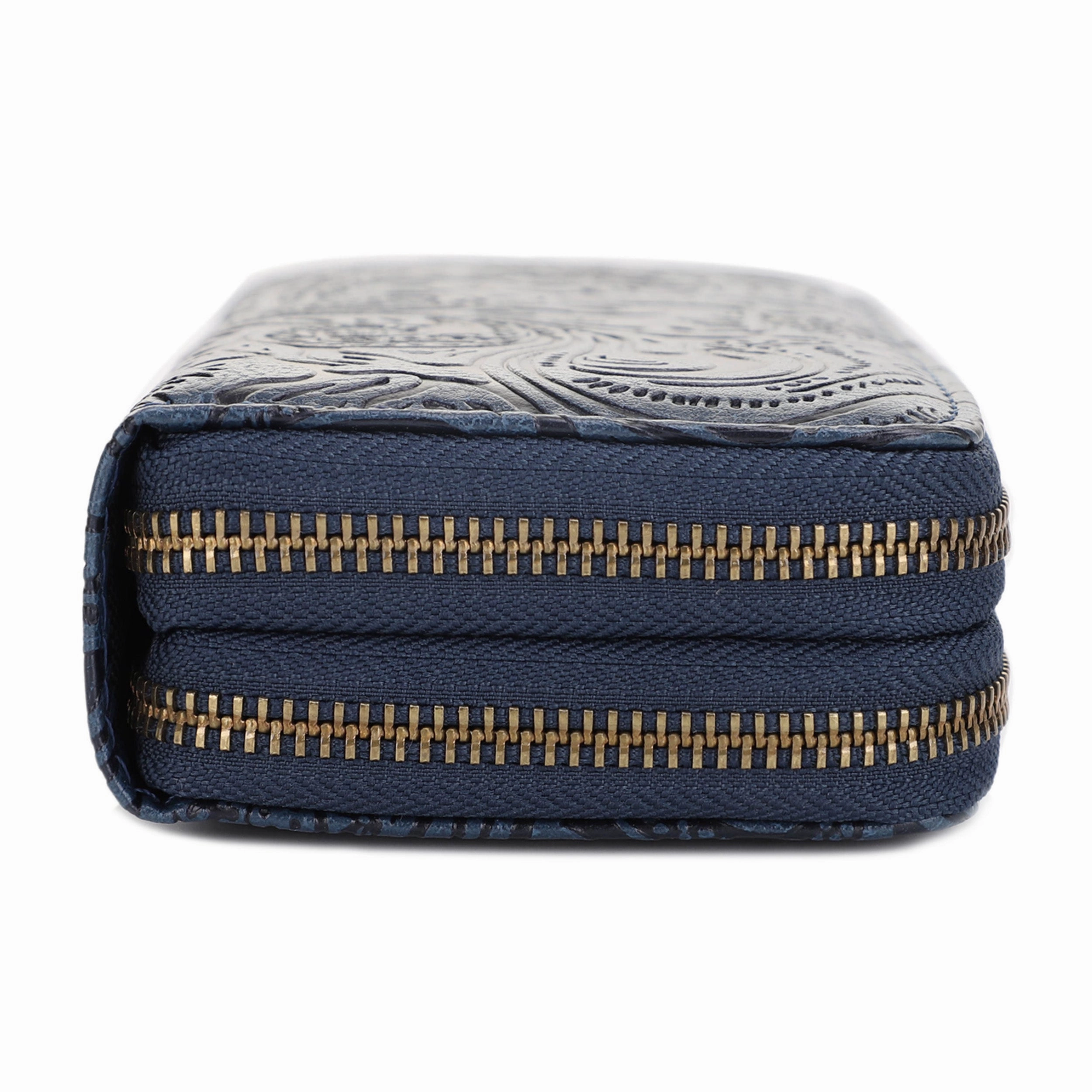 Filly Flora Embossed Wallet with Wrist Strap
