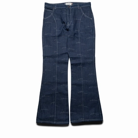 Honor The Gift Denim Riding Flare Pant - Indigo