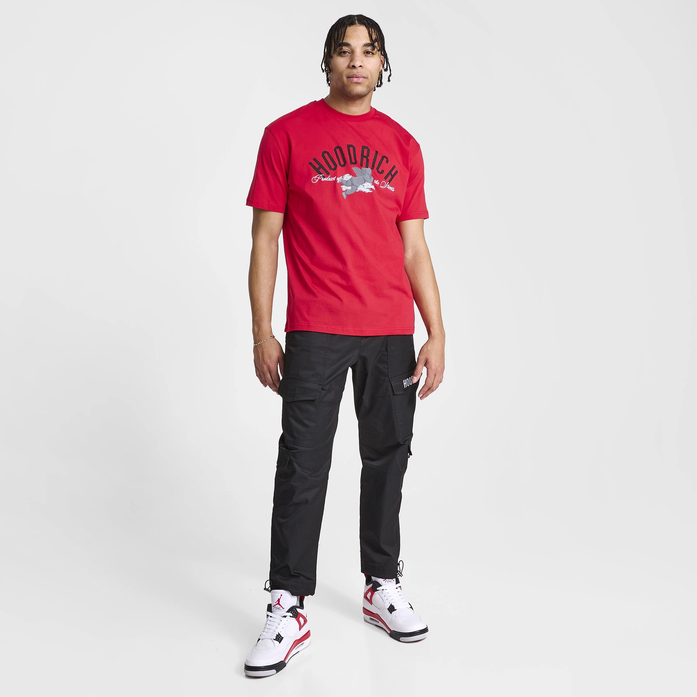 Hoodrich OG Vault Woven Cargo Pants Black / White - Lychee