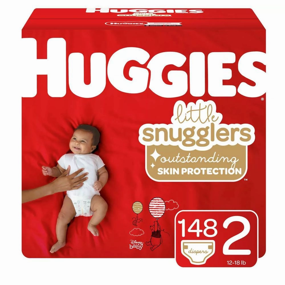 Huggies Little Snugglers Diapers Huge Pack, Size 2 (148 Count)
