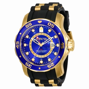 Invicta 6993 Men's Pro Diver GMT Blue Dial Black Rubber Strap Watch
