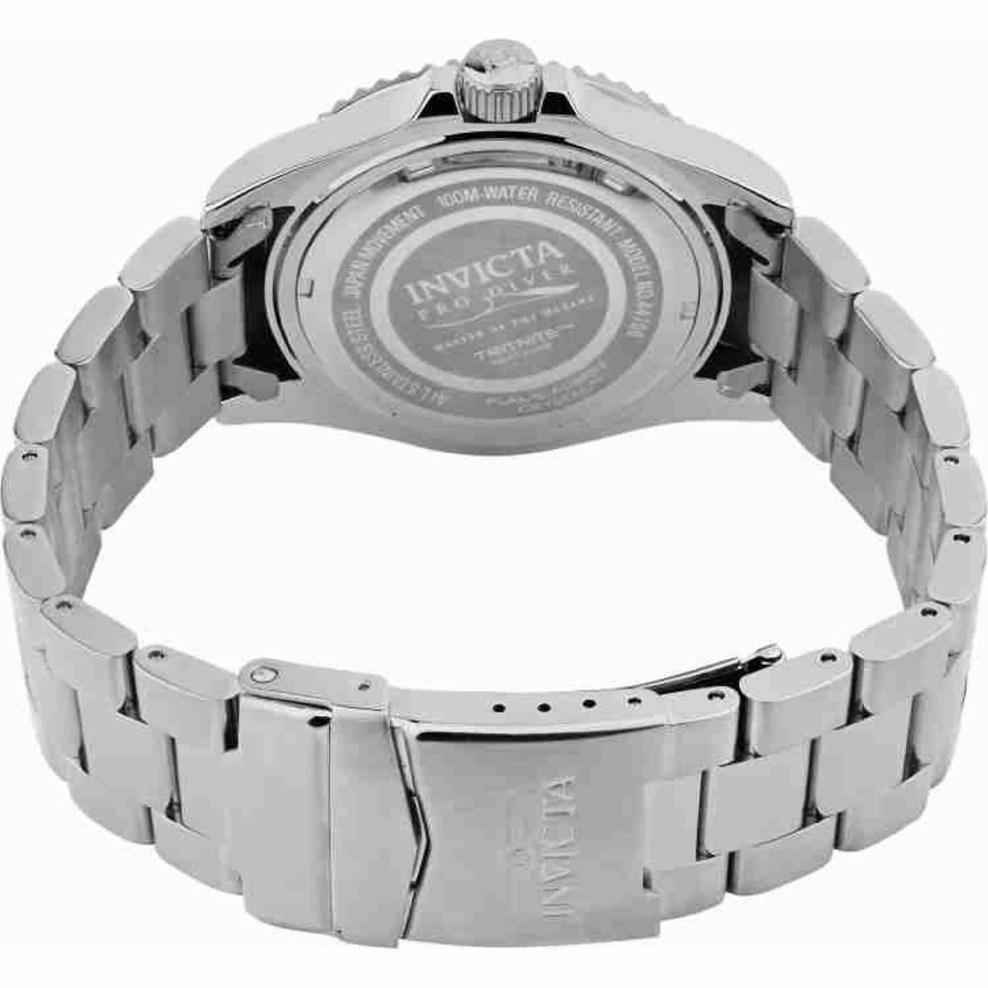 Invicta Men's Quartz Watch - Pro Diver Red and Blue Rotating Bezel Black Dial | 44708