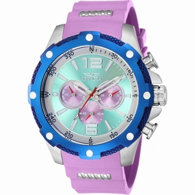 Invicta Men's Watch - I-Force Quartz Chronograph Purple and Silver Strap | 43003