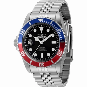 Invicta Men's Watch - Pro Diver Automatic Black Dial Stainless Steel Bracelet | 43981
