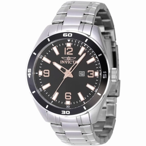 Invicta Men's Watch - Pro Diver Black Dial Silver Stainless Steel Bracelet | 46667