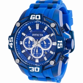 Invicta Men's Watch - Pro Diver Chronograph Blue and Silver Tone Dial Strap | 40858
