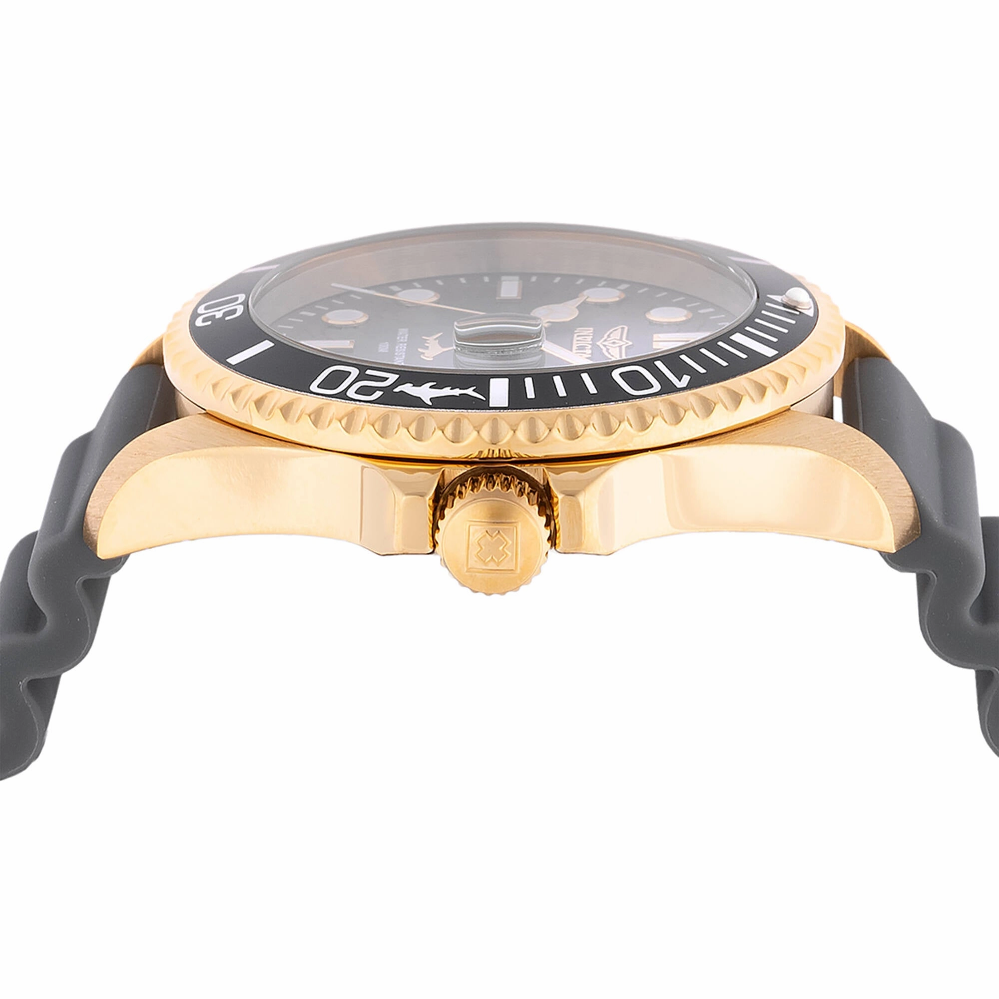 Invicta Men's Watch - Pro Diver Quartz Charcoal Dial Grey Silicone Strap | 47171