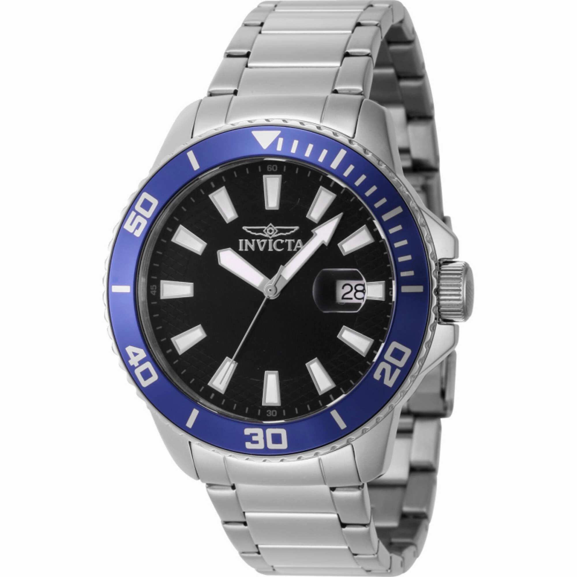 Invicta Men's Watch - Pro Diver Quartz Silver Stainless Steel Bracelet Date | 46064