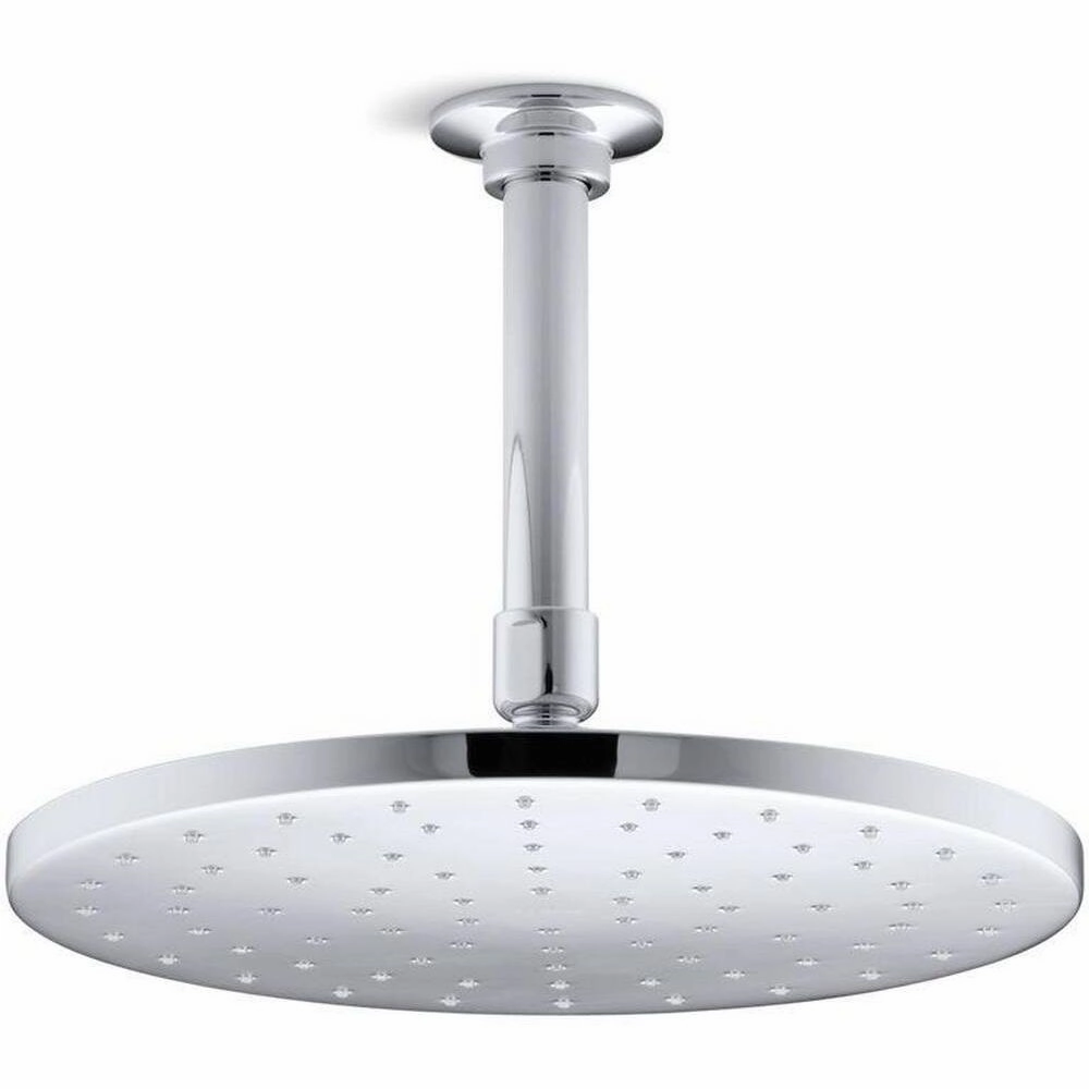 KOHLER K-13689-CP 10-Inch Contemporary Round Rain Showerhead, Polished Chrome