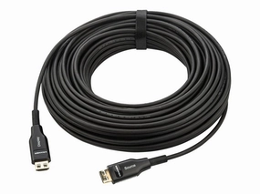 Kramer CLS-AOCH/60F - High Speed - HDMI cable - HDMI male to HDMI male - 295 ft - hybrid copper/fiber optic - black - halogen-free, 97-04160295