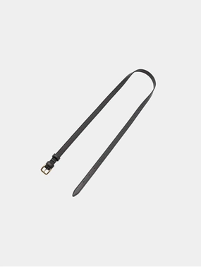 Long Apple Leather Vegan Belt Bag Strap | Black