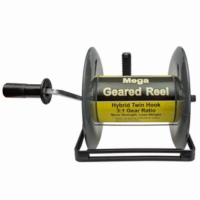 Mega Hybrid Twin Hook Geared Reel - 2640' with NK Handle