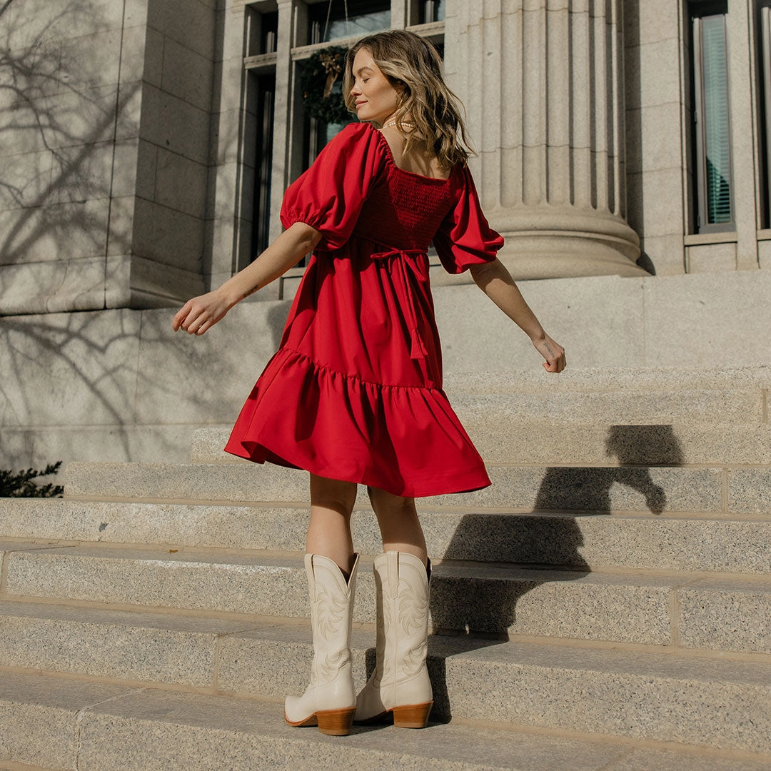 Middleton Dress, Crimson