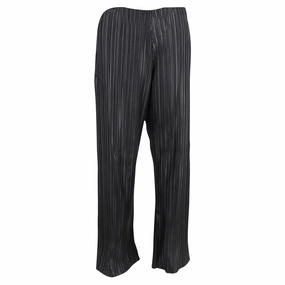 Nanushka Char Pleated Trousers in Black Vegan Leather