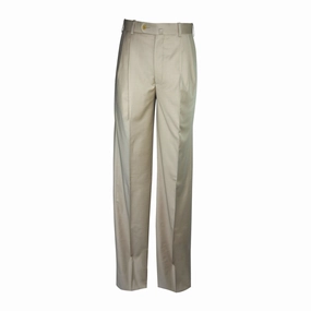 Newport Pleated Front Trouser - Stone