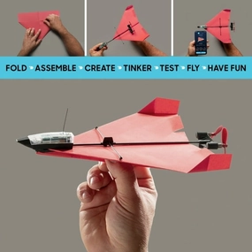 Powerup 4.0 RC Smartphone Controlled Paper Airplane Kit with Autopilot & Gyro Stabilizer