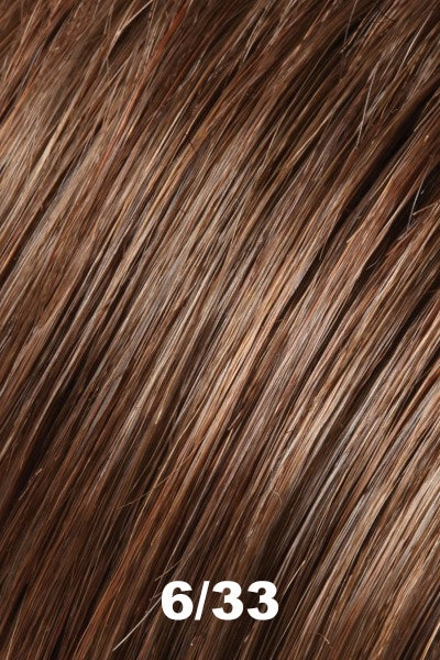 Sale - Jon Renau Toppers - EasiCrown 12" (#736) - Remy Human Hair - Color: 6/33 (Raspberry Twist)