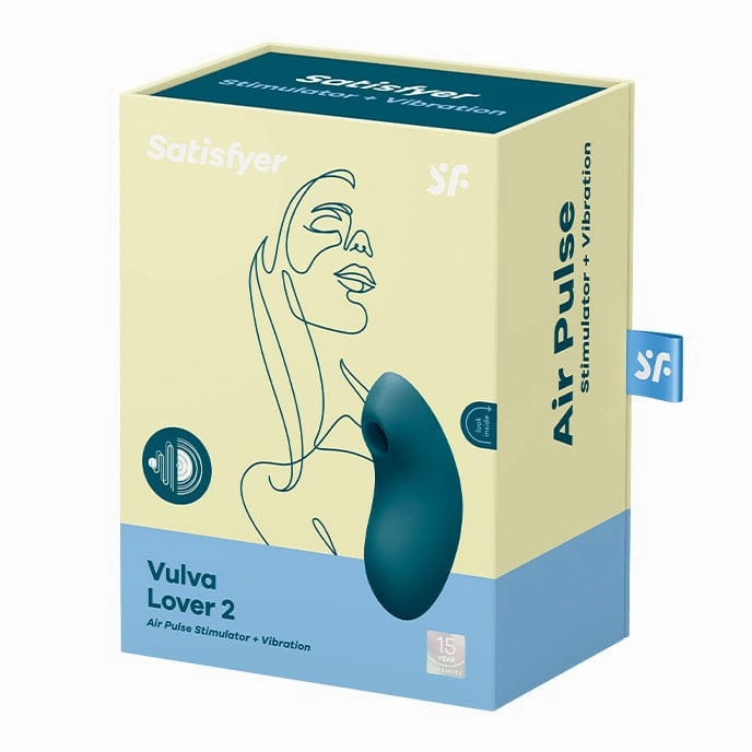 Satisfyer - Vulva Lover 2 Air Pulse Vibration Clitoral Stimulator